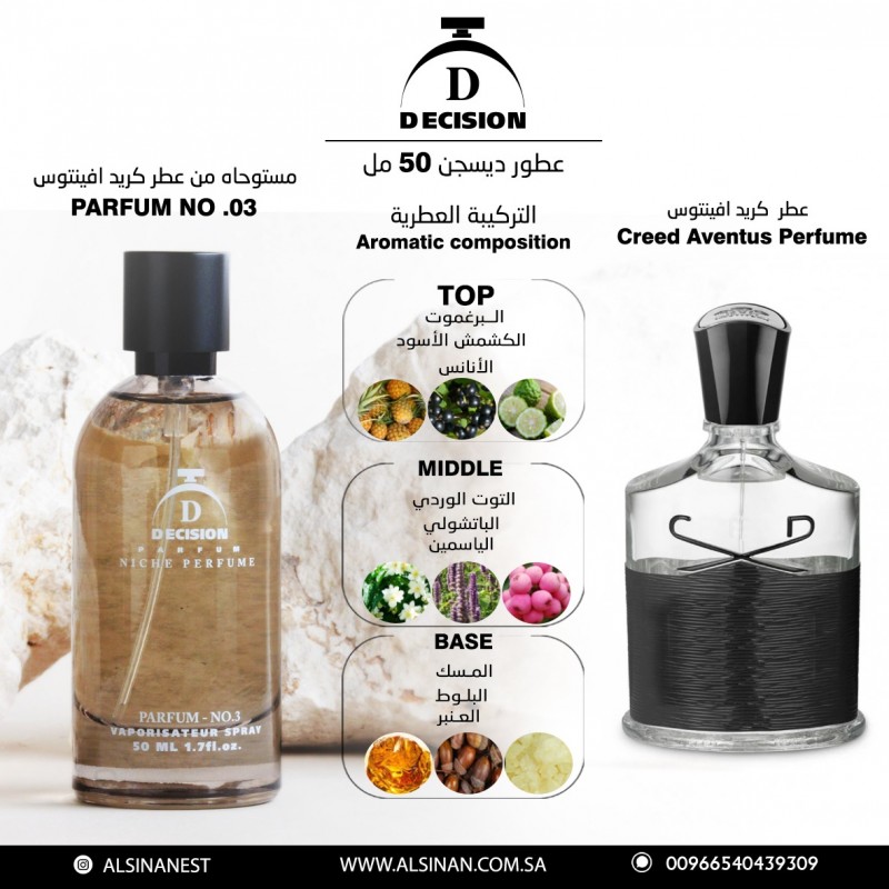 عطر رقم 03  ديسجن كريد افينتوس