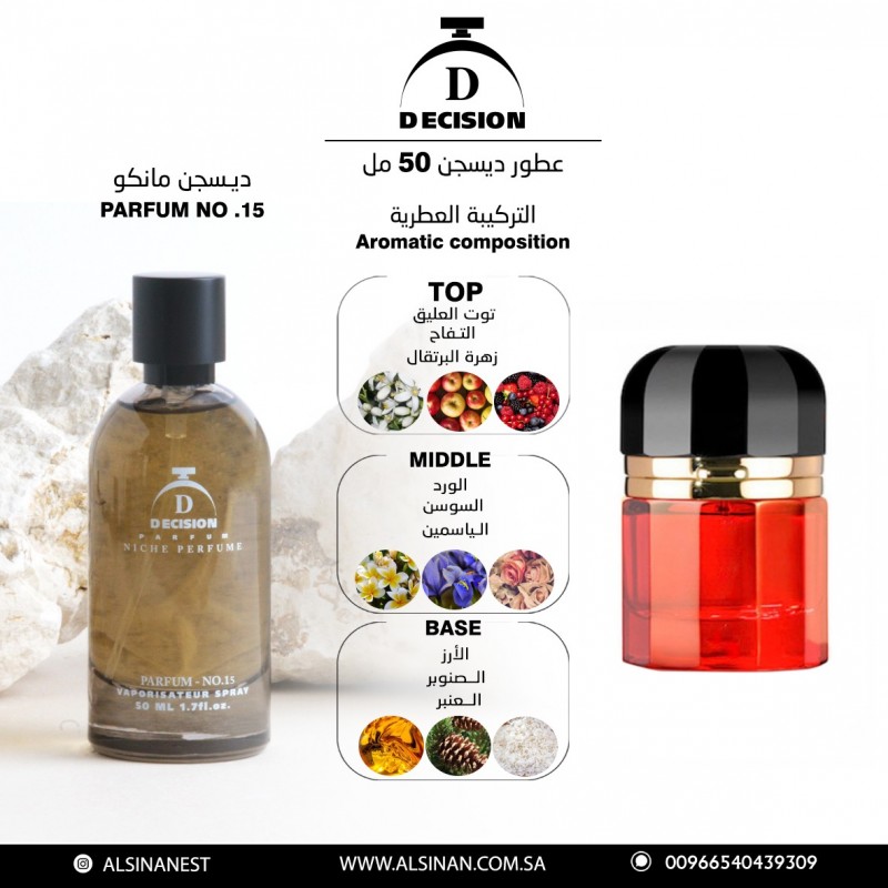 عطر رقم 15 ديسجن مانكو